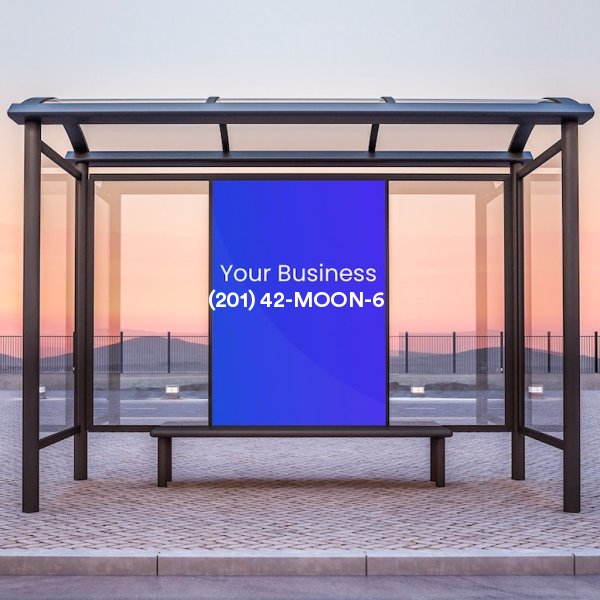 (201) 42-MOON-6 for sale - Bus Station